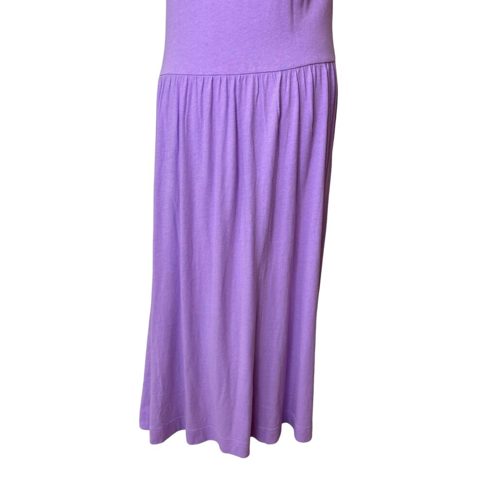 FREE PEOPLE Beach Nikki Midi Dress 100% Cotton Size Medium Purple NWT - Picture 8 of 10